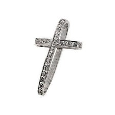 CROCE ORO pendente 18 kt