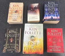 KEN FOLLETT HISTORICAL FICTION BUNDLE X 6 - PILLARS, KINGSBRIDGE & CENTURY BOOKS