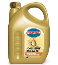 Tamoil 100% Sint SAE 5W40 Olio motore benzina turbodiesel 4 LT