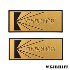 Supravox Griglia Altoparlante Personalizzata Logo Alluminio Badge 60mm(2.36")X25mm0.98")
