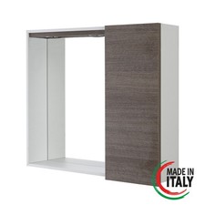 Specchiera da bagno rovere