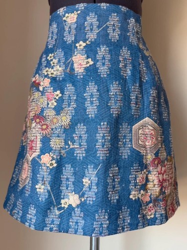 Zara minigonna blu floreale - zara,