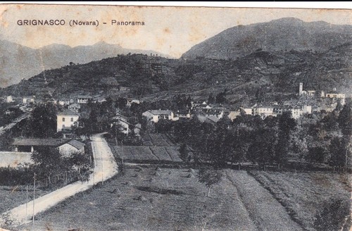 Grignasco panorama 1918 - grignasco:,