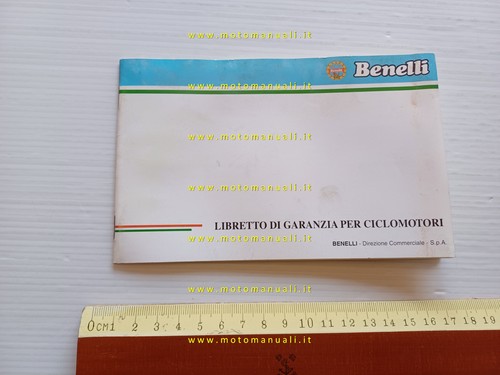 Benelli libretto tessera