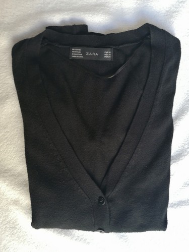 Cardigan nero zara taglia - cardigan, zara,
