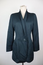 TRUSSARDI GIACCA BLAZER DONNA TG 40 WOMAN VINTAGE JACKET CASUAL LANA 1 BOTTONE