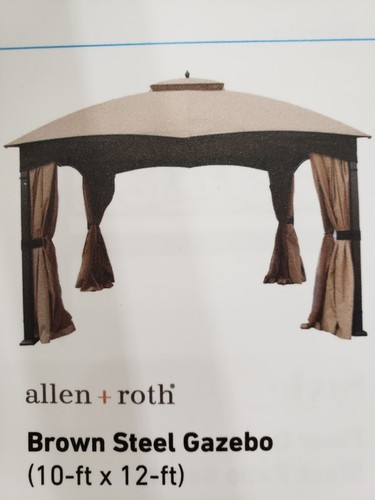 Gazebo 10ft 12ft broun - ×,