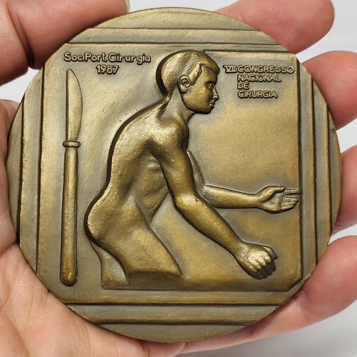 Medaglia bronzo medicina - bronzo, medicina/