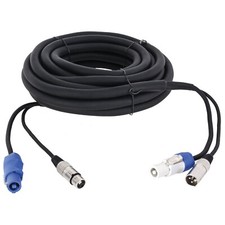 CAVO COMBO COMBINATO SEGNALE CORRENTE POWERCON IN OUT + XLR MASCHIO E FEMMINA