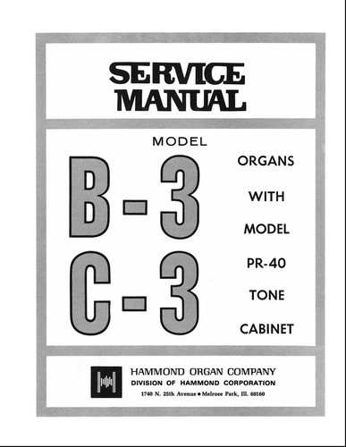 Hammond service manual - c3,