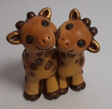 Coppia Giraffe THUN Animali Foresta Rari Fuori Produzione cm 7,5