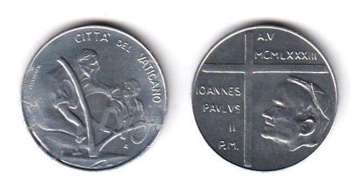 1983 vaticano lire - vaticano, 10