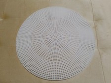 RETE CANVAS SAGOMATA TONDA 28 CM  2 Pezzi Per BORSE UNCINETTO, FAI DA TE