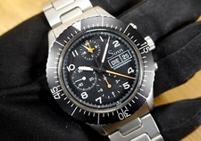 SINN 156.B Cronografo Militare 43mm Automatico LEMANIA 5100 156B 156 BOX Acciaio