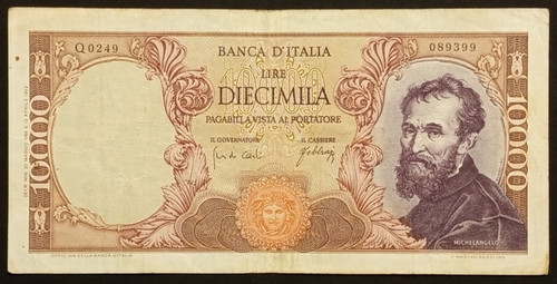 10000 lire 1966 - lire, spl