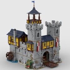 Set Giocattoli Costruzione Modellismo Fortezza Castello Modulare per Collezione 2474 Pezzi MOC