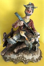 Capodimonte cacciatore con cane PEZZO UNICO condizioni perfette