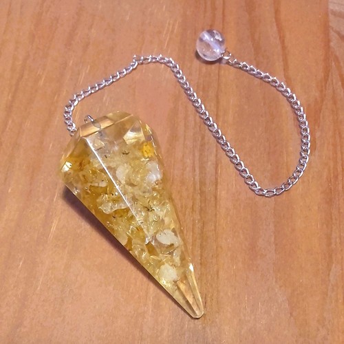 Pendule divinatoire orgonite - pendule,