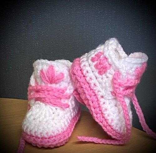 Scarpe all uncinetto neonato - all'uncinetto,