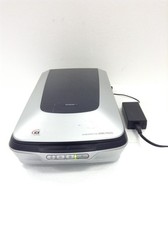 Epson Perfection 4490 scanner a colori piano fotografico J192A con adattatore di alimentazione AC FUNZIONA