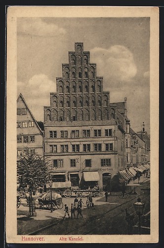 Cartolina hannover vista - vista, sul