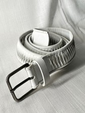 Cintura GIORGIO ARMANI Unisex Pelle BIANCA - MISURA regolabile