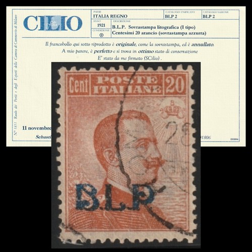 1921 regno italia l p - d'italia, b.l.p