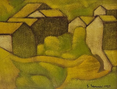 Quadro dipinto olio tavola - dipinto,