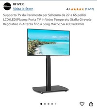 Supporto TV da Pavimento per Schermo da 27 a 65 pollici