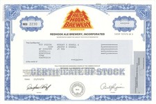 Redhook Ale Brewery, Inc. - Certificato Stock 1998 datato - Birrifici e Distillatore