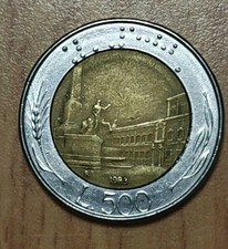 Moneta Da 500 Lire Rara 1983