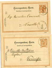 AUSTRIA (Z537) 1892/94 due p. stat. 2 kr canc.  MASCHIO'