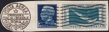 Posta Aerea, Crociera Aerea Transatlantica, L. 7,70 azzurro usato 15/12/30 (25)
