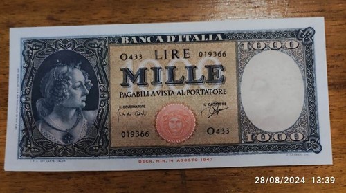 Cartamoneta italiana 1000 lire - 1000,
