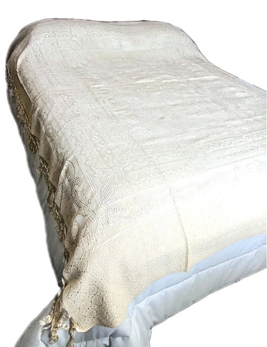 Elegante letto damascato - , getto