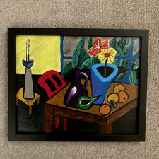 Quadro olio su tavola natura