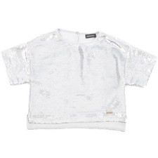 Top monnalisa argento - argento, bambino