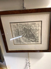 Torino stampa della pianta della città '800