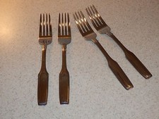 ONEIDA POSATE INOX MODELLO DANFORTH 4 FORCHETTE INSALATA 7 1/8" OTTIME CONDIZIONI!