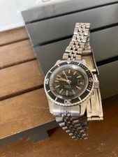 Orologio sub Ledy marca AVIA acciaio con bracciale quadrante nero lettura giorno