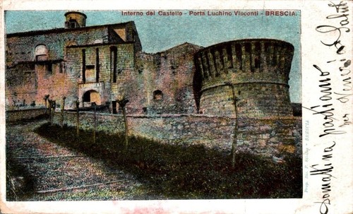 Brescia interno del - , castello