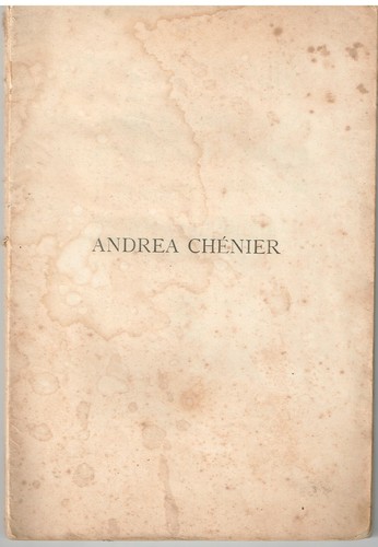 Libretto opera antico 1896 - d'opera,