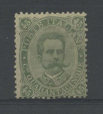 Regno 1889 45c cert - 45c., *