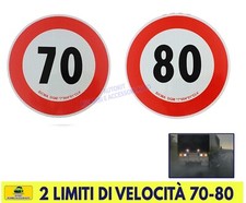 Adesivi limite di velocità posteriori 70 80 Camion Autocarri Autoveicoli Disco 2