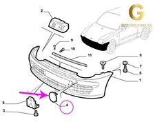 FIAT SEICENTO TAPPO PARAURTI