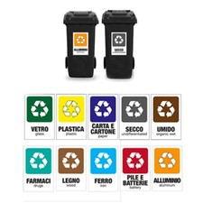 Pack di 10 cartelli adesivi x