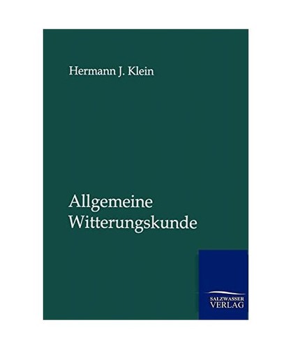 Allgemeine witterungskunde - allgemeine,