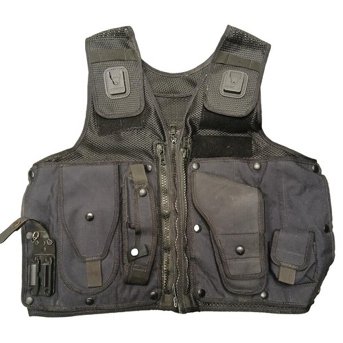 Gilet tattico nero rete