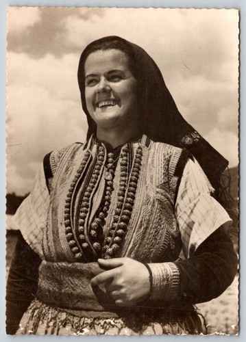 Cartolina rppc bella donna - cartolina,