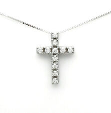 CATENA CON CROCE IN ORO BIANCO